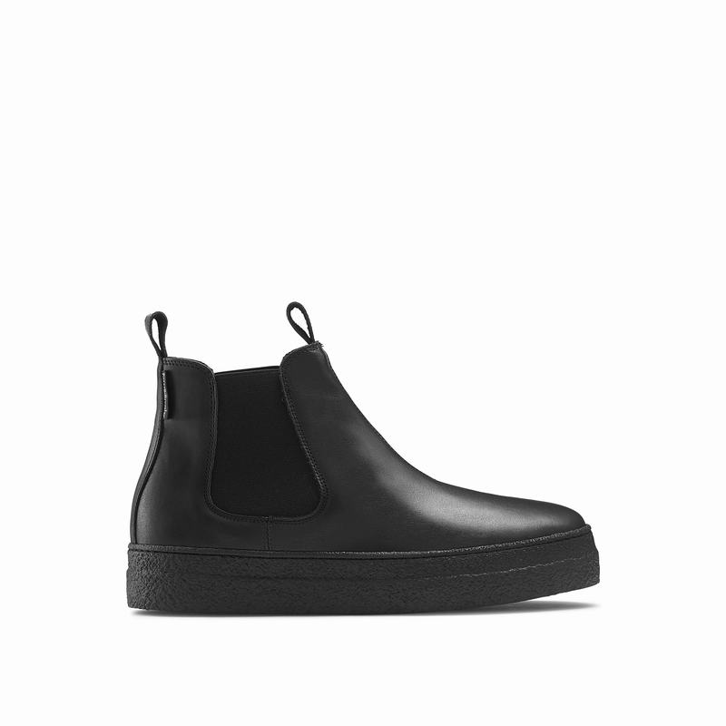 Russell & Bromley Bumble Womens Flatform Chelsea Boots Black |THT9632NN|